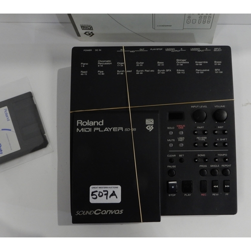 507A - A Roland SD-35 midi player with owners manual