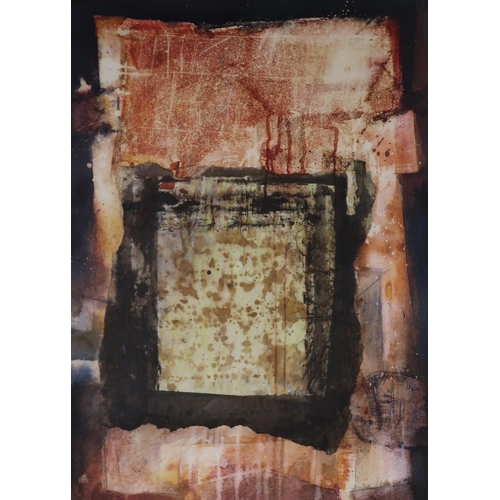 942 - TOM MCKENDRICK (SCOTTISH b.1948)UNTITLED Mixed media, signed lower left, dated (19)84, 74 x 52c... 