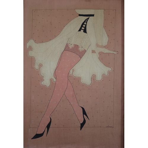 945 - K TAYLERSON (BRITISH) LEGS WITH STOCKINGS AND HEELSSerigraph, signed lower right, 88 x 60cm... 