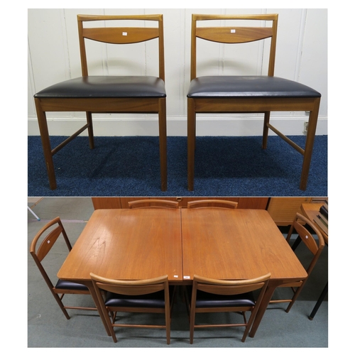 143 - A mid 20th century teak McIntosh of Kirkcaldy double leaf extending dining table, 74cm high x 160cm ... 