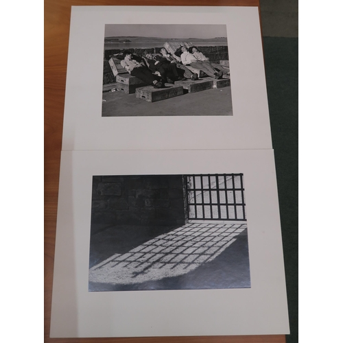 155 - A large collection of unframed monochrome photographic prints by H.M. Donaldson Largs Ayrshire