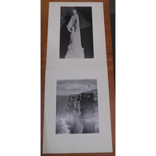 155 - A large collection of unframed monochrome photographic prints by H.M. Donaldson Largs Ayrshire