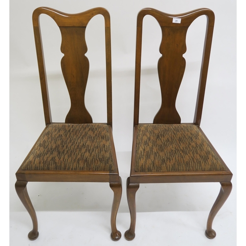 31 - A lot of four 20th century mahogany dining chairs (4)