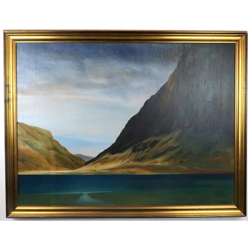 1008 - HUGH MURDOCH (SCOTTISH 1945-2010) SCOTTISH GLENOil on panel, signed lower right and dated (19)89, 69... 