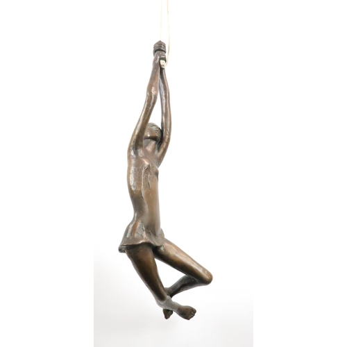 1012 - PATRICIA MCALLISTER (RHODESIAN 1932-2008)SWINGING GIRL IIBronze, 67cm high (26