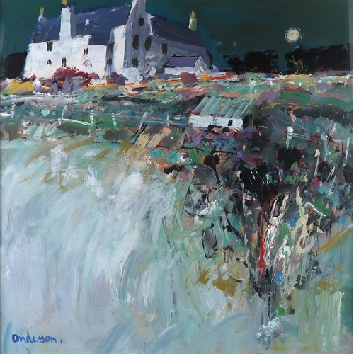 1022 - CHARLES ANDERSON RSW HON FRIARS (SCOTTISH b.1936)THE WHITE HOUSE - DURNESSAcrylic on board, signed l... 