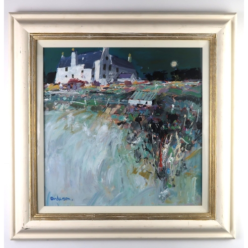 1022 - CHARLES ANDERSON RSW HON FRIARS (SCOTTISH b.1936)THE WHITE HOUSE - DURNESSAcrylic on board, signed l... 