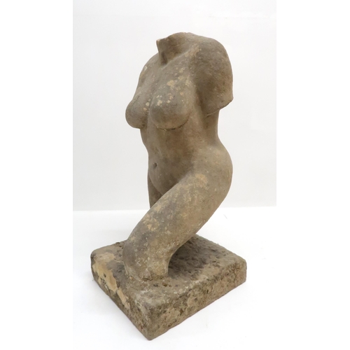 1025 - BRITISH SCHOOL (19TH/20TH CENTURY)TORSOSandstone, 46cm (18