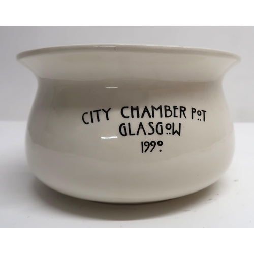 1030 - J.SPALDING & P.LALLY NOVELTY CITY CHAMBER POTBritish ceramic, 13 x 23cm (23 diameter) (5 x 9