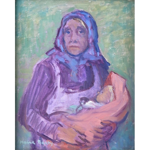 1031 - MOIRA BEATY (SCOTTISH 1922-2015)REFUGEESOil on board, signed lower left, 23 x 19cm (9 x 7.5”)Title i... 