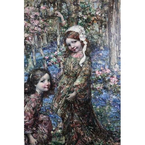 1050 - EDWARD ATKINSON HORNEL (SCOTTISH 1864-1933)IN THE BLUEBELL WOODOil on canvas, signed and dated 1912,... 