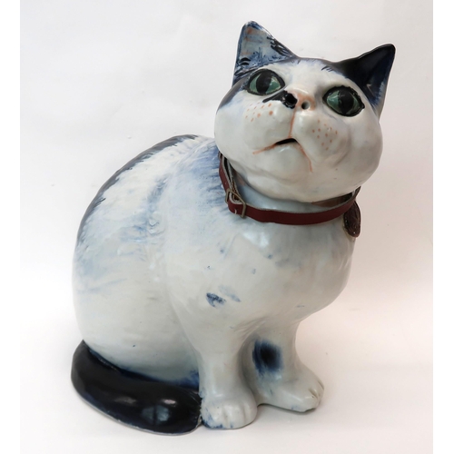 1065 - MARGERY CLINTON (SCOTTISH 1931-2005) - SMUDGE, THE PEOPLES PALACE CATPottery cat, no 11/50, dated 10... 