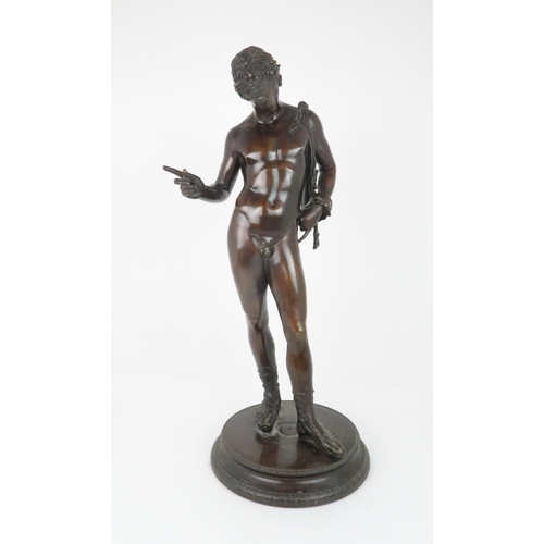 1102 - ITALIAN SCHOOL (19TH CENTURY)NARCISSUS AFTER THE ANTIQUEBronze, 62cm (24.5