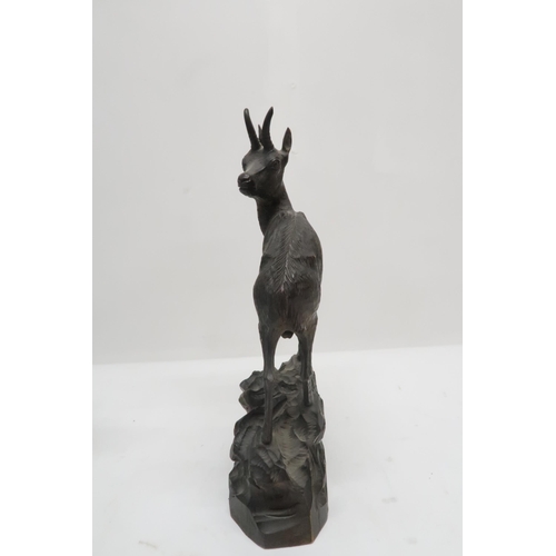 1103 - PHYLLIS MARY BONE RSA (SCOTTISH 1896-1972)GOAT; WILD BOARWood carving, signed (Wild Boar dated (19)3... 