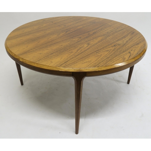 108 - WITHDRAWN LOTA MID 20TH CENTURY DANISH ROSEWOOD JOHANNES ANDERSEN FOR CFC SILKEBORG COFFEE TABLE, 49... 