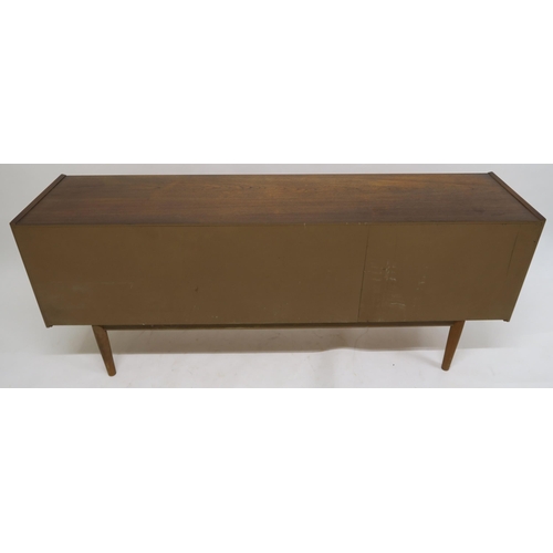 109 - A MID 20TH CENTURY TEAK NILS JONSSON FOR TROEDS SIDEBOARDwith five central drawers flanked by slidin... 