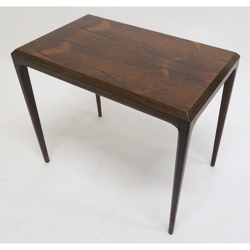 117 - WITHDRAWN LOTA MID 20TH CENTURY ROSEWOOD SILKEBORG OCCASIONAL TABLE,51cm high x 60cm wide x 37cm dee... 