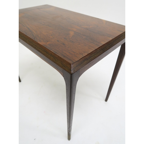 117 - WITHDRAWN LOTA MID 20TH CENTURY ROSEWOOD SILKEBORG OCCASIONAL TABLE,51cm high x 60cm wide x 37cm dee... 