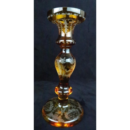 382 - A SELECTION OF ANTIQUE GLASSincluding an 18th century ale glass with a wide conical foot and funnel ... 