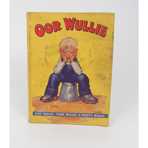 555 - A RARE OOR WULLIE No.1, 1941 D C Thomson & Co Ltd, wear and staining to covers, small tear on sp... 