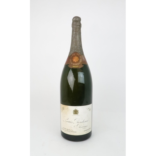 602 - A JERABOAM OF LOUIS ROEDERER CHAMPAGNEwith paper label, 50cm high