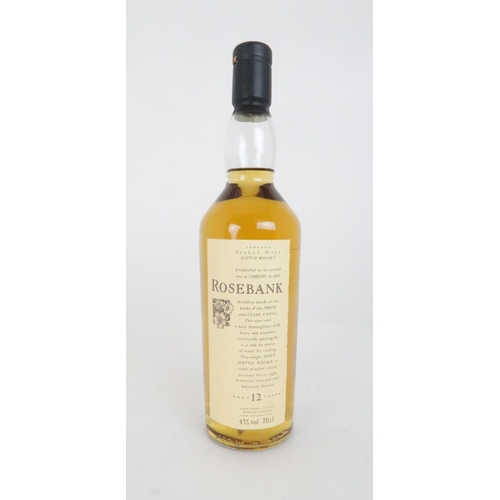 604 - A BOTTLE OF ROSEBANK 12 YEAR OLD43% vol, 73cl