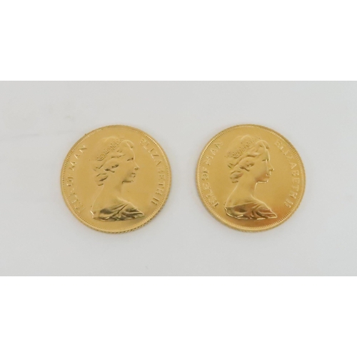 624 - TWO GOLD HALF SOVEREIGNS 1973 & 1974