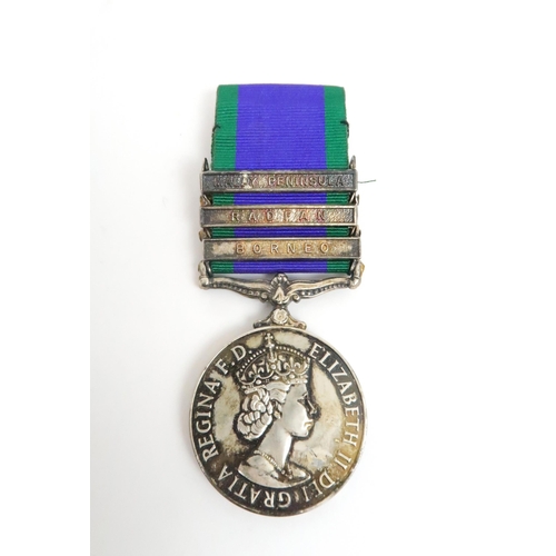 631 - WITHDRAWN: A QUEEN ELIZABETH II GROUP OF FOUR CAMPAIGN MEDALS & THE OPERATIONAL SERVICE MEDALto ... 