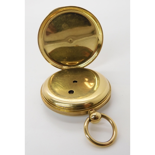 893 - A GOLD PLATED SLIMLINE POCKET WATCH WITH 9CT GUARD CHAIN with classic white enamel dial with black R... 