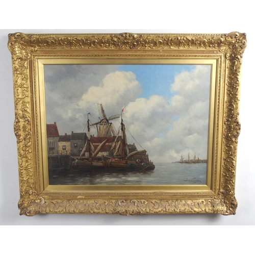 1129 - JAN VAN COUVER (DUTCH 1836 - 1909)NR MUIDEN, HOLLANDoil on canvas, signed48 x 61cm (19 x 24in.)Inscr... 