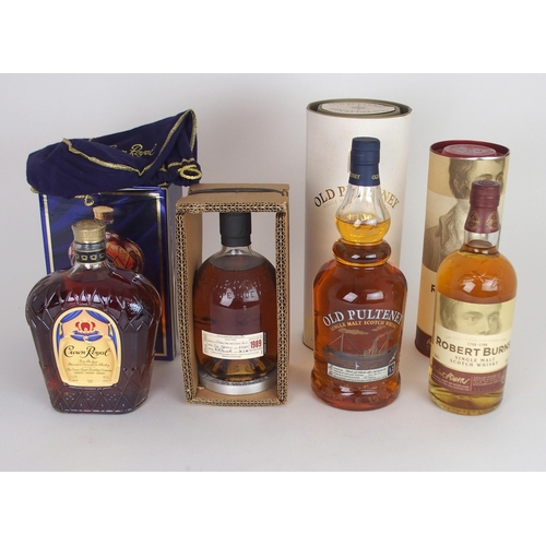 607 - THE GLENROTHES 1989 SINGLE MALT WHISKYbottled 2000, 43%vol, 700ml, Robert Burns single malt whisky, ... 