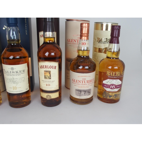 608 - A BOTTLE OF TALISKER 10 YEAR OLD45.8vol, 70cl, McClelland's Islay malt whisky and another single mal... 