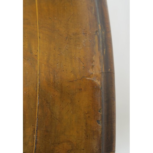 12A - A VICTORIAN BURR WALNUT INLAID OVAL TILT TOP BREAKFAST TABLE,on carved quadrupedal base, 74cm high x... 