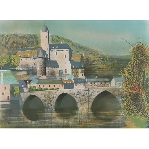 1130 - CLAUDE GROSPERRINCHATEAU D'ESTAINGLithograph, signed lower left, numbered, 41 x 56cmAuthentication v... 