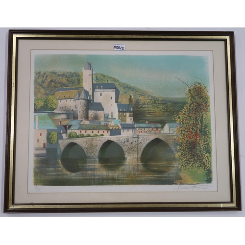 1130 - CLAUDE GROSPERRINCHATEAU D'ESTAINGLithograph, signed lower left, numbered, 41 x 56cmAuthentication v... 