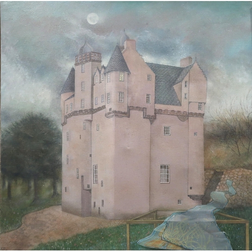 1135 - CHRISTINE J DRUMMOND DA THE PINK TOWER, THE BANDSTANDOil on canvas, signed (KJD) lower left, da... 