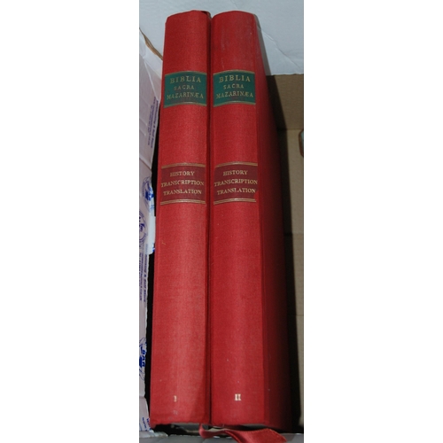 546 - Biblia Sacra Mazarinea, two volumes etc&nbsp;...