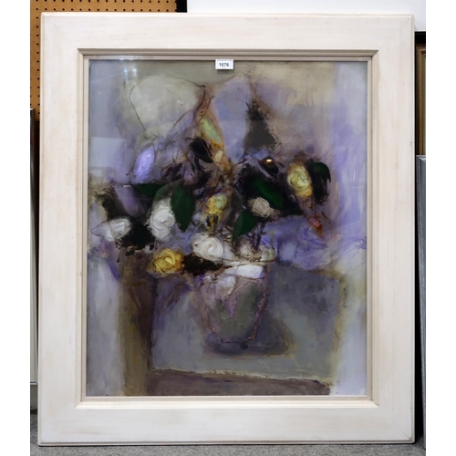 1076 - DRUMMOND MAYO RSW (SCOTTISH 1929-2021)THE BOUQUET Oil on board, signed lower left, 72 x 60cmTit... 