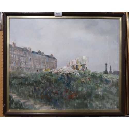 1077 - LOUISE ANNAND MBE (SCOTTISH 1915-2012) SHETLAND LANDSCAPEOil on canvas, 49 x 60cmTitle inscribe... 