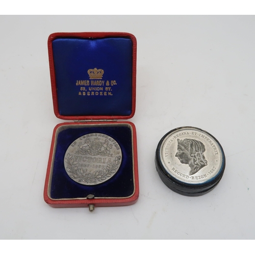 503 - Two Victorian commemorative coins 