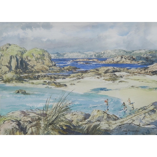 801 - ALEX MACPHERSON Shore near Fionnphort, signed, watercolour, 32 x 44cm and another (2)... 