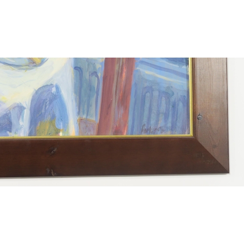 815 - SCOTTISH SCHOOL TWO LARGE STILL LIFES Oil on paper, signed PARKER lower right, dated (19)9... 