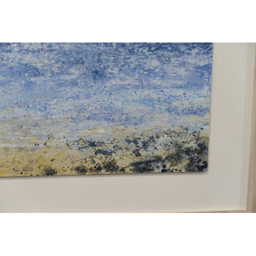 830 - CARRIE TAYLOR (CORNISH CONTEMPORARY) SHIPPING LANEOil on mounted board, signed lower right, 34 ... 