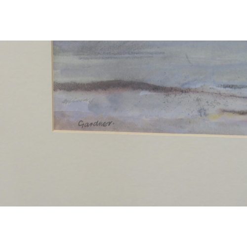 835 - ALEXANDRA GARDNER (SCOTTISH b.1945)SEASCAPEWatercolour, signed lower left, 22 x 33cm... 