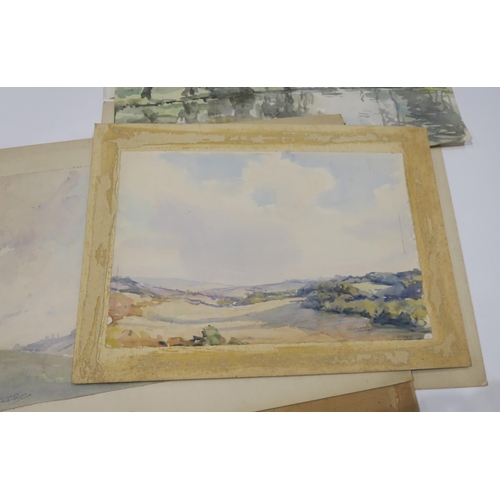 856 - MURRAY MCNEEL CAIRD URQUHART (SCOTTISH 1880-1972)A COLLECTION OF 12 WATERCOLOURS ON PAPER, depicting... 