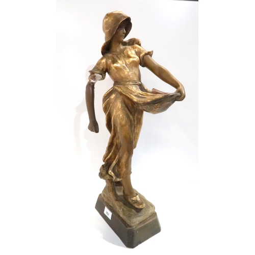 302 - A Goldscheider figure of a girl (AF)