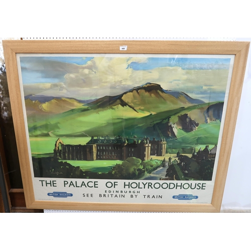 449 - A British railway poster, The Palace of Holyroodhouse, Edinburgh, published by British Rail Scottish... 