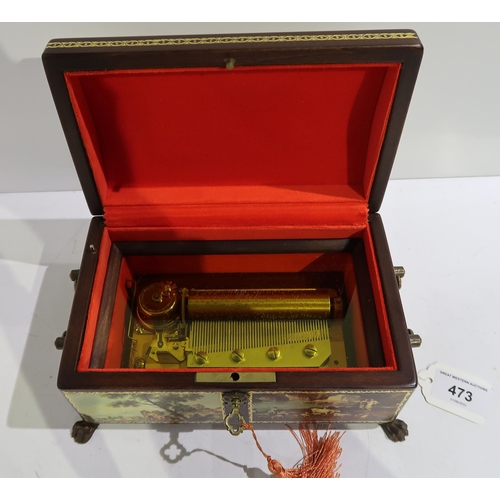 473 - A Swiss Reuge Sainte Croix wind up music box