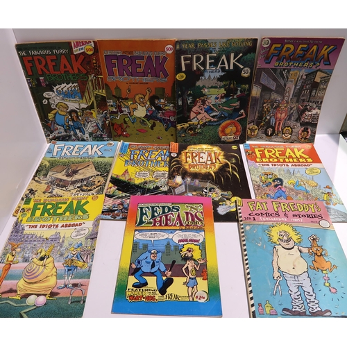 476 - A lot of Fabulous Furry Freak Brothers comics etc