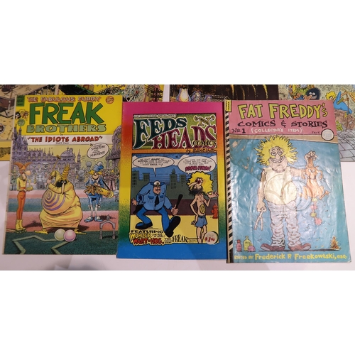 476 - A lot of Fabulous Furry Freak Brothers comics etc